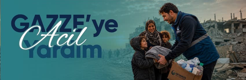 Gazze acil yardım kampanyası görseli
